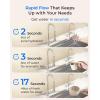 imageWaterdrop 10UA PRO Under Sink Water Filter No Drill Required Time Reminder Easy Installation Reduces Lead Chlorine Bad Taste ampamp Odor NSFANSI 42 Certified 11000 Gallons Does not Lower TDSPitch blackwith Faucet  Reduces Chloramine