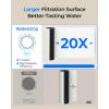 imageWaterdrop 10UA PRO Under Sink Water Filter No Drill Required Time Reminder Easy Installation Reduces Lead Chlorine Bad Taste ampamp Odor NSFANSI 42 Certified 11000 Gallons Does not Lower TDSBlackwith Faucet