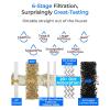 imageWaterdrop 10UA PRO Under Sink Water Filter No Drill Required Time Reminder Easy Installation Reduces Lead Chlorine Bad Taste ampamp Odor NSFANSI 42 Certified 11000 Gallons Does not Lower TDSPitch blackNo Extra Faucet  6Stage