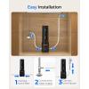 imageWaterdrop 10UA PRO Under Sink Water Filter No Drill Required Time Reminder Easy Installation Reduces Lead Chlorine Bad Taste ampamp Odor NSFANSI 42 Certified 11000 Gallons Does not Lower TDSBlackwith Faucet