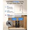 imageWaterdrop 10UA PRO Under Sink Water Filter No Drill Required Time Reminder Easy Installation Reduces Lead Chlorine Bad Taste ampamp Odor NSFANSI 42 Certified 11000 Gallons Does not Lower TDSPitch blackNo Extra Faucet  6Stage