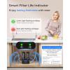 imageWaterdrop 10UA PRO Under Sink Water Filter No Drill Required Time Reminder Easy Installation Reduces Lead Chlorine Bad Taste ampamp Odor NSFANSI 42 Certified 11000 Gallons Does not Lower TDSPitch blackwith Faucet  Reduces Chloramine