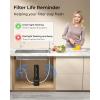 imageWaterdrop 10UA PRO Under Sink Water Filter No Drill Required Time Reminder Easy Installation Reduces Lead Chlorine Bad Taste ampamp Odor NSFANSI 42 Certified 11000 Gallons Does not Lower TDSBlackwith Faucet