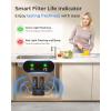 imageWaterdrop 10UA PRO Under Sink Water Filter No Drill Required Time Reminder Easy Installation Reduces Lead Chlorine Bad Taste ampamp Odor NSFANSI 42 Certified 11000 Gallons Does not Lower TDSPitch blackNo Extra Faucet  6Stage