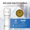 imageWaterdrop 15UA Under Sink Water Filter System 2 Years Reduces Lead Chlorine Bad Taste ampamp Odor Under Counter Water Filter Direct Connect to Kitchen Faucet NSFANSI 42 Certified USA TechWhitepremium