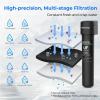 imageWaterdrop 15UAUF 001 m Ultra Filtration Under Sink Water Filter for Batria Reduction   Reduces Lead Chlorine Bad Taste ampamp Odor Direct Connect to Kitchen Faucet USA TechBlackReduce Batria