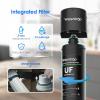 imageWaterdrop 15UBUF 001 m Ultra Filtration Under Sink Water Filter System for Batria Reduction Reduces Lead Chlorine Bad Taste ampamp Odor 19K Gallons with Dedicated Brushed Nickel Faucet USA TechBlack