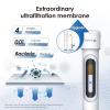 imageWaterdrop 15UBUF 001 m Ultra Filtration Under Sink Water Filter System for Batria Reduction Reduces Lead Chlorine Bad Taste ampamp Odor 19K Gallons with Dedicated Brushed Nickel Faucet USA TechWhite