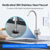 imageWaterdrop 15UBUF 001 m Ultra Filtration Under Sink Water Filter System for Batria Reduction Reduces Lead Chlorine Bad Taste ampamp Odor 19K Gallons with Dedicated Brushed Nickel Faucet USA TechBlack