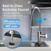 imageWaterdrop 17UBUF 001 m Ultra Filtration Under Sink Water Filter System for Batria Reduction Reduces Lead Chlorine Bad Taste ampamp Odor 24K Gallons with Dedicated Brushed Nickel Faucet USA TechBlackBasicwith Faucet