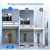 imageWaterdrop 17UBUF 001 m Ultra Filtration Under Sink Water Filter System for Batria Reduction Reduces Lead Chlorine Bad Taste ampamp Odor 24K Gallons with Dedicated Brushed Nickel Faucet USA TechBlackPremium
