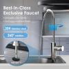imageWaterdrop 17UBUF 001 m Ultra Filtration Under Sink Water Filter System for Batria Reduction Reduces Lead Chlorine Bad Taste ampamp Odor 24K Gallons with Dedicated Brushed Nickel Faucet USA TechWhitePremiumwith Faucet