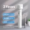 imageWaterdrop 17UBUF 001 m Ultra Filtration Under Sink Water Filter System for Batria Reduction Reduces Lead Chlorine Bad Taste ampamp Odor 24K Gallons with Dedicated Brushed Nickel Faucet USA TechWhitePremiumwith Faucet