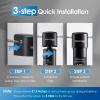 imageWaterdrop 17UBUF 001 m Ultra Filtration Under Sink Water Filter System for Batria Reduction Reduces Lead Chlorine Bad Taste ampamp Odor 24K Gallons with Dedicated Brushed Nickel Faucet USA TechBlackPremium