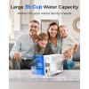 imageWaterdrop 35Cup Slim Water Filter Dispenser Large Capacity Water Filter Pitcher 200Gallon LongLife 5X Lifetime Reduces Chlorine PFOAPFOS and More BPA Free Black with 1 FilterWhite