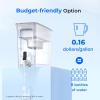 imageWaterdrop 35Cup Slim Water Filter Dispenser Large Capacity Water Filter Pitcher 200Gallon LongLife 5X Lifetime Reduces Chlorine PFOAPFOS and More BPA Free Black with 1 FilterWhite