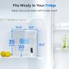 imageWaterdrop 35Cup Slim Water Filter Dispenser Large Capacity Water Filter Pitcher 200Gallon LongLife 5X Lifetime Reduces Chlorine PFOAPFOS and More BPA Free Black with 1 FilterWhite