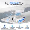imageWaterdrop 35Cup Slim Water Filter Dispenser Large Capacity Water Filter Pitcher 200Gallon LongLife 5X Lifetime Reduces Chlorine PFOAPFOS and More BPA Free Black with 1 FilterWhite