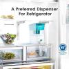 imageWaterdrop 35Cup Slim Water Filter Dispenser Large Capacity Water Filter Pitcher 200Gallon LongLife 5X Lifetime Reduces Chlorine PFOAPFOS and More BPA Free Black with 1 FilterTurquoise