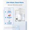 imageWaterdrop 35Cup Slim Water Filter Dispenser Large Capacity Water Filter Pitcher 200Gallon LongLife 5X Lifetime Reduces Chlorine PFOAPFOS and More BPA Free Black with 1 FilterWhite