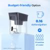 imageWaterdrop 35Cup Slim Water Filter Dispenser Large Capacity Water Filter Pitcher 200Gallon LongLife 5X Lifetime Reduces Chlorine PFOAPFOS and More BPA Free Black with 1 FilterBlack