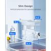 imageWaterdrop 35Cup Slim Water Filter Dispenser Large Capacity Water Filter Pitcher 200Gallon LongLife 5X Lifetime Reduces Chlorine PFOAPFOS and More BPA Free Black with 1 FilterWhite