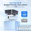 imageWaterdrop 40Cup Large Water Filter Dispenser with 1 Filter 200Gallon LongLife for Home and Office 5X Times Lifetime Reduces Chlorine PFOAPFOS and More BPA Free BlackBlackDouble