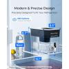 imageWaterdrop 40Cup Large Water Filter Dispenser with 1 Filter 200Gallon LongLife for Home and Office 5X Times Lifetime Reduces Chlorine PFOAPFOS and More BPA Free BlackBlackAlkaline