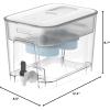 imageWaterdrop 40Cup Large Water Filter Dispenser with 1 Filter 200Gallon LongLife for Home and Office 5X Times Lifetime Reduces Chlorine PFOAPFOS and More BPA Free BlackWhiteAlkaline