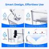 imageWaterdrop 40Cup Large Water Filter Dispenser with 1 Filter 200Gallon LongLife for Home and Office 5X Times Lifetime Reduces Chlorine PFOAPFOS and More BPA Free BlackWhiteAlkaline