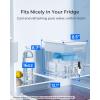imageWaterdrop 40Cup Large Water Filter Dispenser with 1 Filter 200Gallon LongLife for Home and Office 5X Times Lifetime Reduces Chlorine PFOAPFOS and More BPA Free BlackWhiteAlkaline