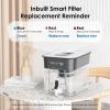 imageWaterdrop 40Cup Large Water Filter Dispenser with 1 Filter 200Gallon LongLife for Home and Office 5X Times Lifetime Reduces Chlorine PFOAPFOS and More BPA Free BlackBlack