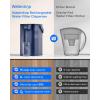 imageWaterdrop Alkaline Electric Water Filter Pitcher Rechargeable Water Dispenser Instant 200Gallon 15Cup Countertop System NSFANSI 42 Reduce PFOAPFOS Chlorine Lead Blue with 1 FilterMidnight Blue