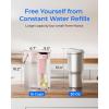 imageWaterdrop Alkaline Electric Water Filter Pitcher Rechargeable Water Dispenser Instant 200Gallon 15Cup Countertop System NSFANSI 42 Reduce PFOAPFOS Chlorine Lead Blue with 1 FilterBlush pink