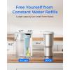 imageWaterdrop Alkaline Electric Water Filter Pitcher Rechargeable Water Dispenser Instant 200Gallon 15Cup Countertop System NSFANSI 42 Reduce PFOAPFOS Chlorine Lead Blue with 1 FilterSky blue