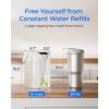 imageWaterdrop Alkaline Electric Water Filter Pitcher Rechargeable Water Dispenser Instant 200Gallon 15Cup Countertop System NSFANSI 42 Reduce PFOAPFOS Chlorine Lead Blue with 1 FilterWhite