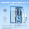 imageWaterdrop Alkaline Electric Water Filter Pitcher Rechargeable Water Dispenser Instant 200Gallon 15Cup Countertop System NSFANSI 42 Reduce PFOAPFOS Chlorine Lead Blue with 1 FilterMidnight Blue
