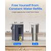 imageWaterdrop Alkaline Electric Water Filter Pitcher Rechargeable Water Dispenser Instant 200Gallon 15Cup Countertop System NSFANSI 42 Reduce PFOAPFOS Chlorine Lead Blue with 1 FilterMidnight Blue