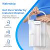 imageWaterdrop Alkaline Electric Water Filter Pitcher Rechargeable Water Dispenser Instant 200Gallon 15Cup Countertop System NSFANSI 42 Reduce PFOAPFOS Chlorine Lead Blue with 1 FilterWhite