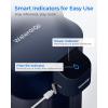 imageWaterdrop Alkaline Electric Water Filter Pitcher Rechargeable Water Dispenser Instant 200Gallon 15Cup Countertop System NSFANSI 42 Reduce PFOAPFOS Chlorine Lead Blue with 1 FilterMidnight Blue