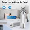 imageWaterdrop BS08 Under Sink Water Filter 1 Year Lifetime Stainless Steel Water Filter System Reduces Chlorine Lead Heavy Metals Bad Tasteampamp Odor 1 Filter ampamp 1 Brushed Nickel Faucet IncludedStainless Steel