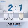 imageWaterdrop D6 Reverse Osmosis Water Filter 600 GPD Under Sink Reverse Osmosis System Reduce PFAS 21 Pure to Drain Tankless RO Water Filter System Smart LED Faucet Easy Installation