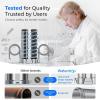imageWaterdrop DST Under Sink Water Filter System Under Sink Water Filtration System NSF Certified Elements Reduce Chlorine PFOAPFOS Bad Taste ampamp Odor Silver Ions Enhanced Filtration Stainless SteelDual StageSilver Ions Enhanced Filtration