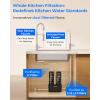 imageWaterdrop DST Under Sink Water Filter System Under Sink Water Filtration System NSF Certified Elements Reduce Chlorine PFOAPFOS Bad Taste ampamp Odor Silver Ions Enhanced Filtration Stainless SteelJet BlackReduces Lead