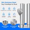 imageWaterdrop DST Under Sink Water Filter System Under Sink Water Filtration System NSF Certified Elements Reduce Chlorine PFOAPFOS Bad Taste ampamp Odor Silver Ions Enhanced Filtration Stainless SteelDual StageSilver Ions Enhanced Filtration