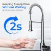 imageWaterdrop DST Under Sink Water Filter System Under Sink Water Filtration System NSF Certified Elements Reduce Chlorine PFOAPFOS Bad Taste ampamp Odor Silver Ions Enhanced Filtration Stainless SteelDual StageSilver Ions Enhanced Filtration
