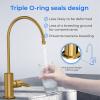 imageWaterdrop Filtered Water Faucet Drinking Water Faucet Reverse Osmosis Faucet RO Faucet Water Filter Faucet for Kitchen Sink Water Dispenser Faucet Stainless Steel LeadFreeGold