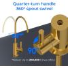 imageWaterdrop Filtered Water Faucet Drinking Water Faucet Reverse Osmosis Faucet RO Faucet Water Filter Faucet for Kitchen Sink Water Dispenser Faucet Stainless Steel LeadFreeGold