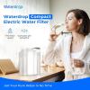 imageWaterdrop FreshTaste Instant Water Filter Pitcher Rechargeable Powerful Dispenser Reduce Chlorine Lead Copper Purify Soften Water 17Cup White Does not Lower TDSAdvanced White