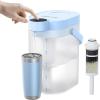 imageWaterdrop FreshTaste Instant Water Filter Pitcher Rechargeable Powerful Dispenser Reduce Chlorine Lead Copper Purify Soften Water 17Cup White Does not Lower TDSSky blue